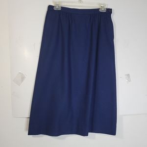 Womens Pendleton Blue Wool Skirt Possibly Vintage Size 10 USA Made Lined